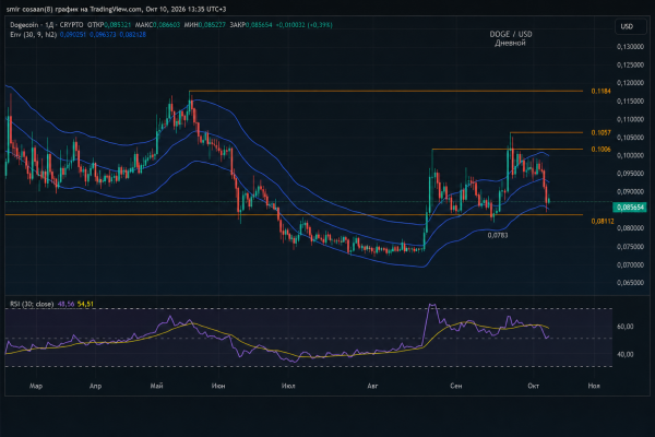 Прогноз цены по DOGE: что показывает график Dogecoin после коррекции на 15% Прогноз цены по DOGE: что показывает график Dogecoin после коррекции на 15%