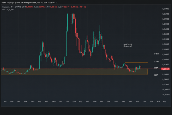 Прогноз цены по DOGE: что показывает график Dogecoin после коррекции на 15% Прогноз цены по DOGE: что показывает график Dogecoin после коррекции на 15%